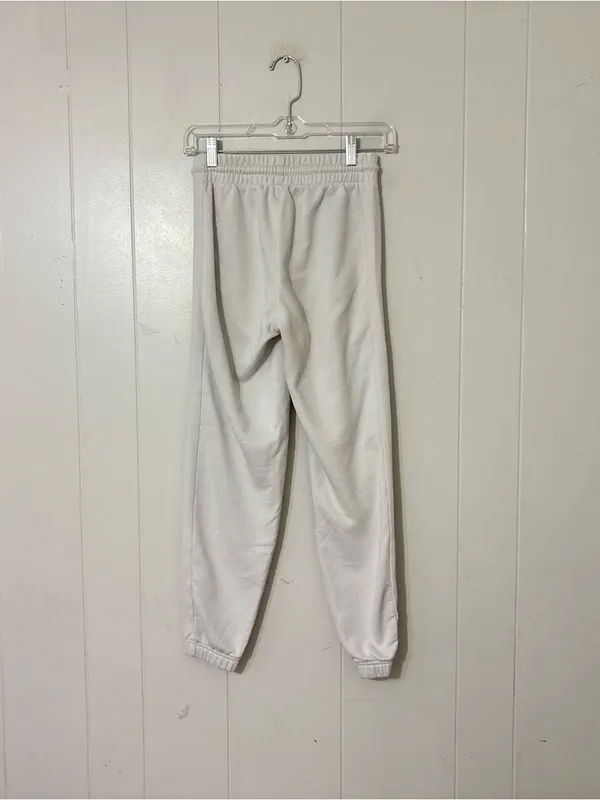 TNA Aritzia Cozy Fleece Jogger Sweatpants Womens XXS Ivory Cream High Rise - Image 4