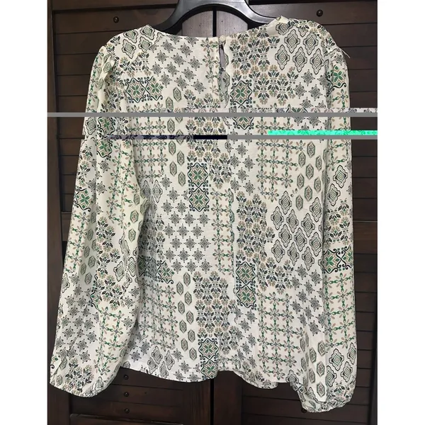LOFT Blouse Women Xl Long Sleeve Lightweight Spring Career Sunny Polished NWT - Image 4