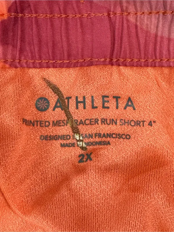 Athleta Printed Mesh Racer Run Shorts - Image 10