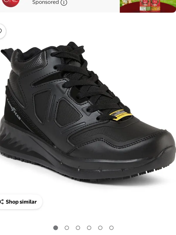 Goodyear Pacer Black Slip Resistant Shoes Women Size 8 - Image 7