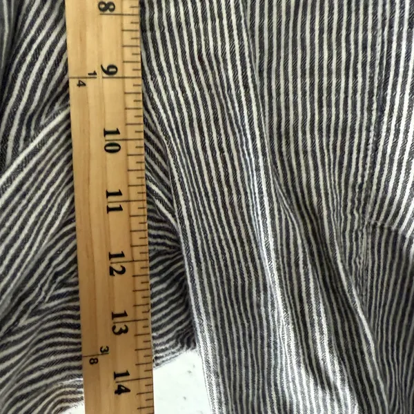 Old Navy Pants XL‎ Linen Blend Drawstring Relaxed Trousers Pockets Stripe - Image 6