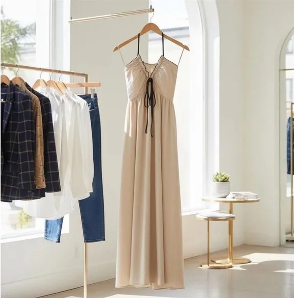 Maeve Celandine Anthropologie Linen Maxi Size XS Anthropologie Effortless Elegance: - Image 3