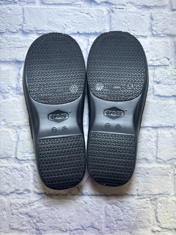 Crocs Women's Work Neria Pro II Clog Black Embellished Slip Resident Size 10 - Image 13
