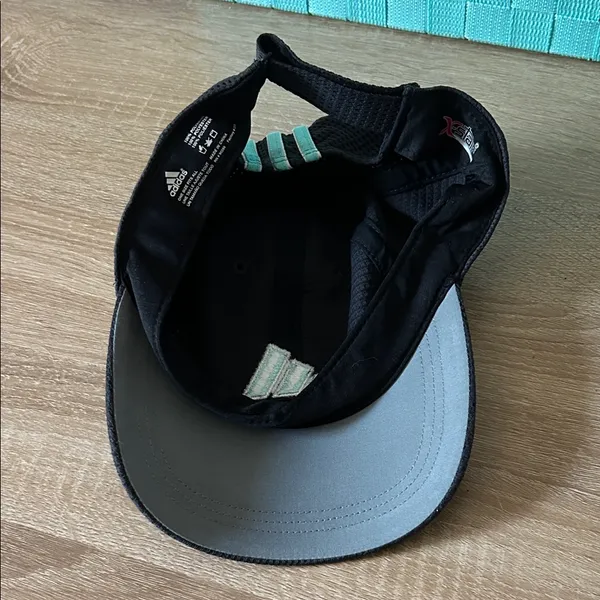 Adidas Black Cap with Aqua Accents - Image 8