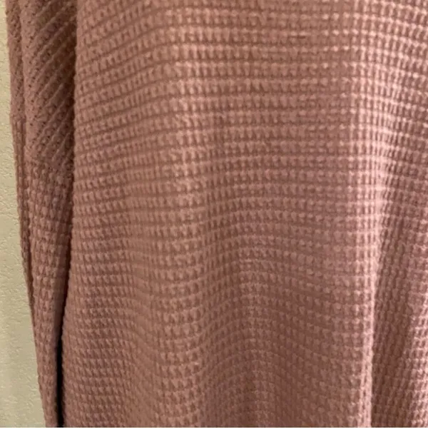 Jodifl Mauve Long Sleeve Waffle Crewneck Top XXL - Image 6