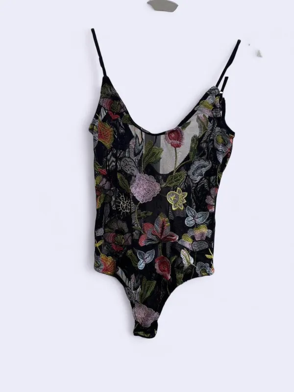 Sheer Floral Bodysuit Multiple - Image 2