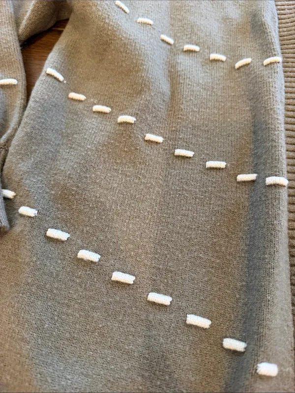 LaSerein Green Dot Stitch Long Sleeve Open Front Cardigan - Size Small - C2-032 - Image 5
