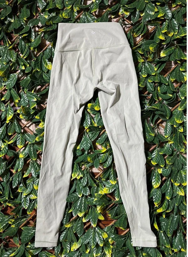 Lululemon Align™ High-Rise Pant 28" Fog Green Sz 4 - Image 6