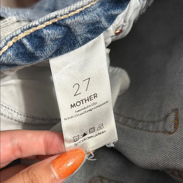 Mother Superior Tomcat Relaxed High Rise Distressed Jeans Capsule Denim Cropped - Image 7