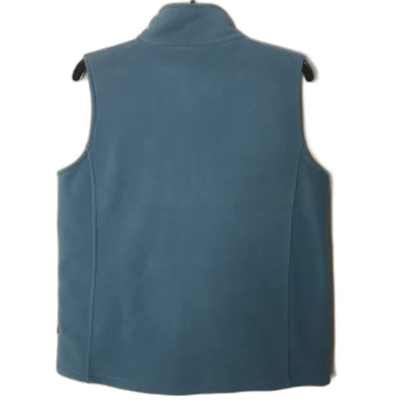 Woolrich Women's Cozy Zip Up Fleece‎ Vest Blue Size Medium - Image 9
