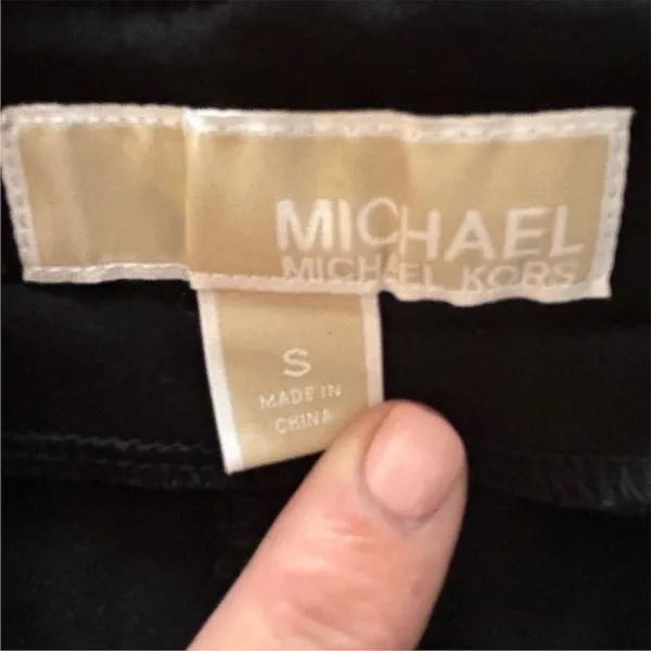 Michael Kors Women's Black‎ Leggings Size S Casual Mid Rise - Image 5