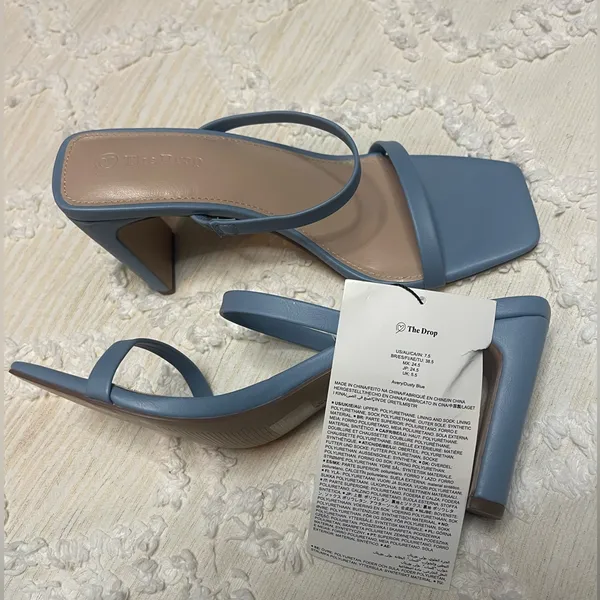 The Drop Strappy Blue Heeled Sandals Size 7.5 - Image 7