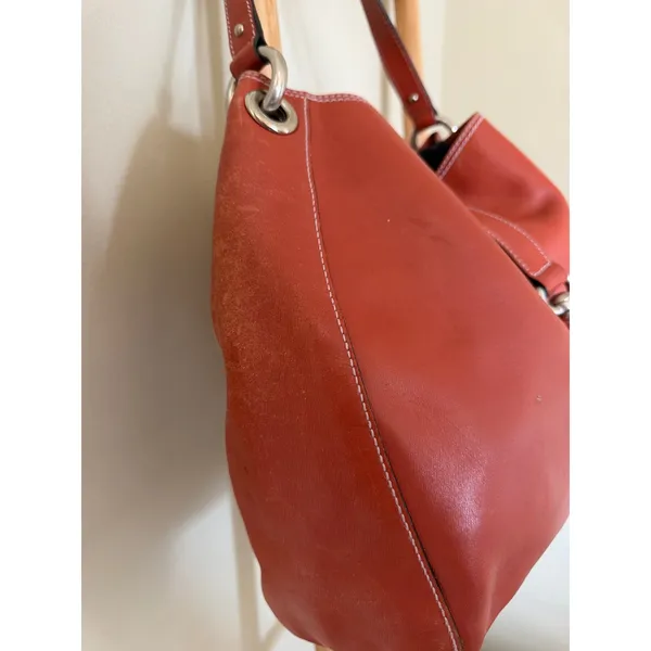 Marc Jacobs Collection Burnt Orange Leather Hobo Shoulder Bag Large - Image 3