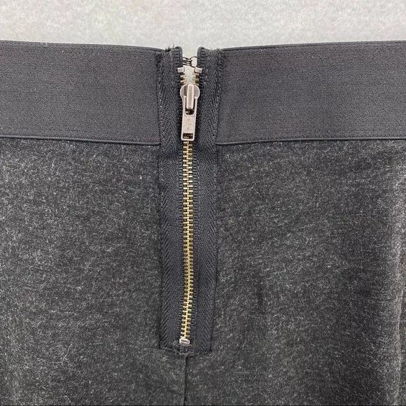 J. Crew Charcoal Stretch‎ Mid Rise Pixie Pant Seamed Skinny Exposed Zipper - Image 7