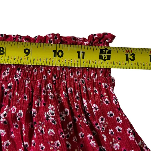 Princess Polly Rose Pink Floral Crop Top Full Skirt Set Women Size 4 | 68-15 - Image 7