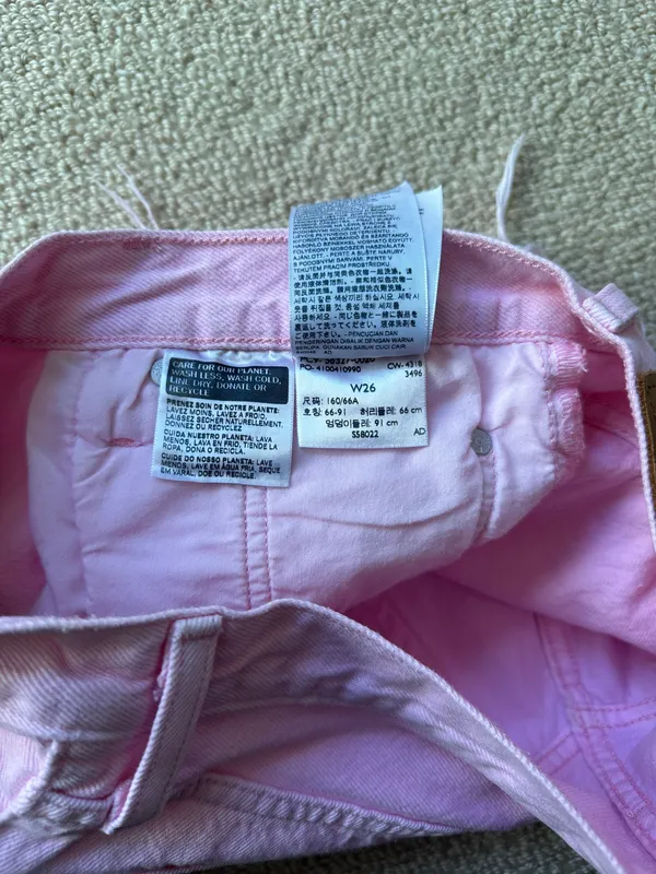 Pink Denim Shorts - Image 4