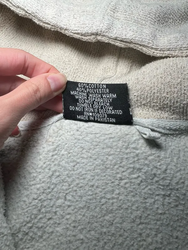 Key West Zip Up Hoodie Size Small Tan - Image 6