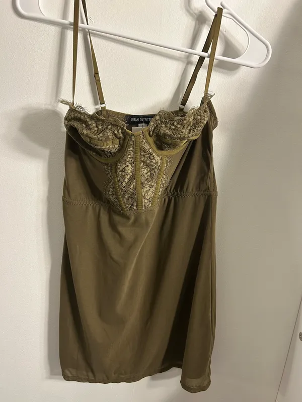 Urban Outfitters Green Corset Mini Dress - Image 4