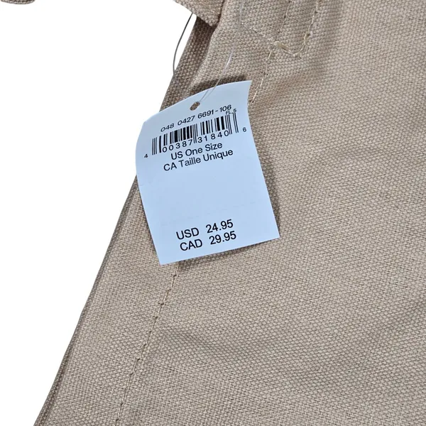American Eagle Canvas‎ Tote Bag Follow The Music Van Surfboard Graphic Beige - Image 4