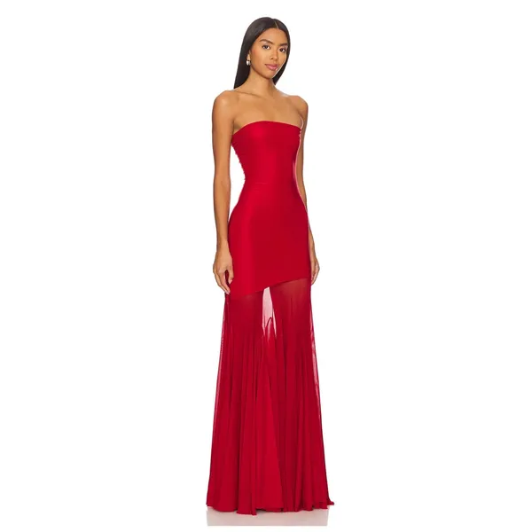 Deme By Gabriella Dahlia Gown Maroon Red Size XS NEW - Image 3