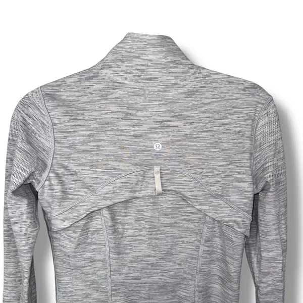Lululemon Define Jacket‎ Size 6 White Gray Space Dye Athletic Full Zip - Image 5
