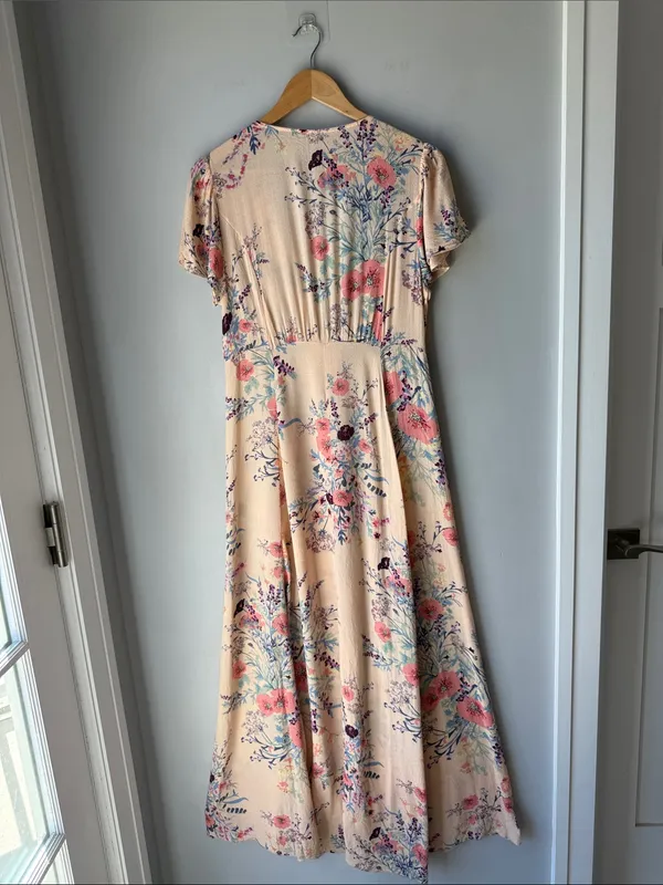 Free People Boho Floral Kimono Deevine Robe Dress - Image 4