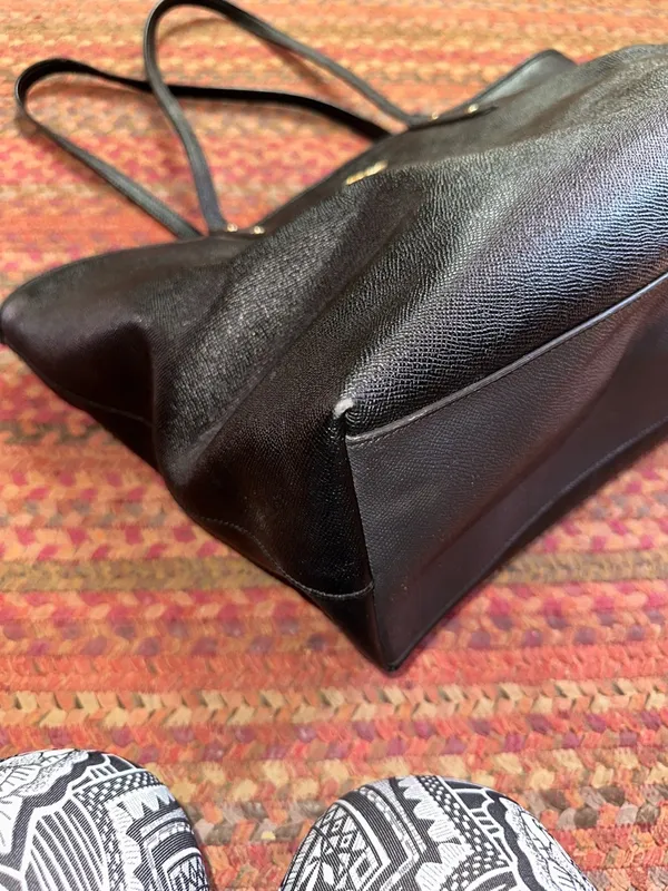 COACH BLACK LEATHER LARGE TOTE BQG - Image 10
