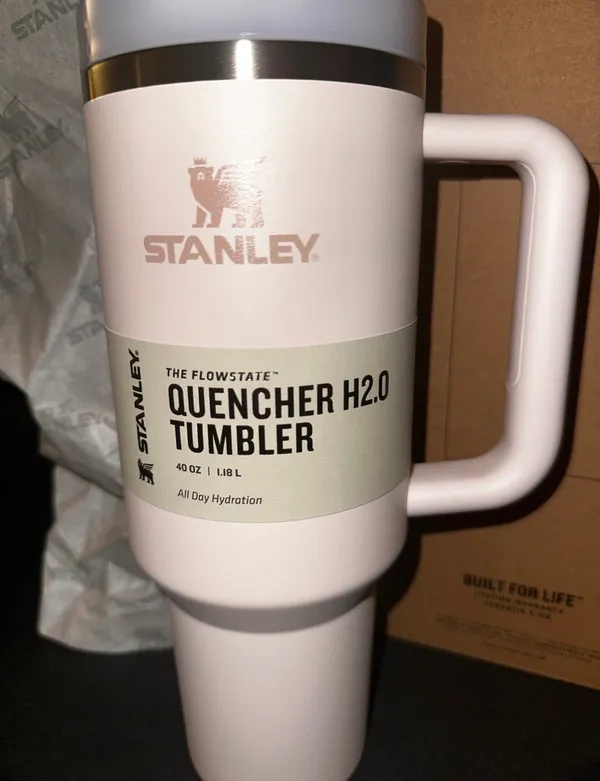 Stanley Flowstate H2.0 Quancher Tumbers Rose Quartz 30Oz NIB - Image 3