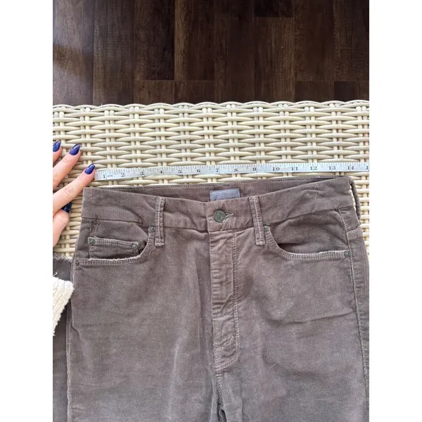 Mother High Waisted Looker‎ Ankle Chew Corduroy Jeans 27 Skinny Layered staple - Image 10