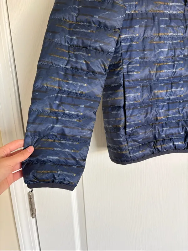 Women's Patagonia Down Snap-T Pullover Size S blue - Image 5