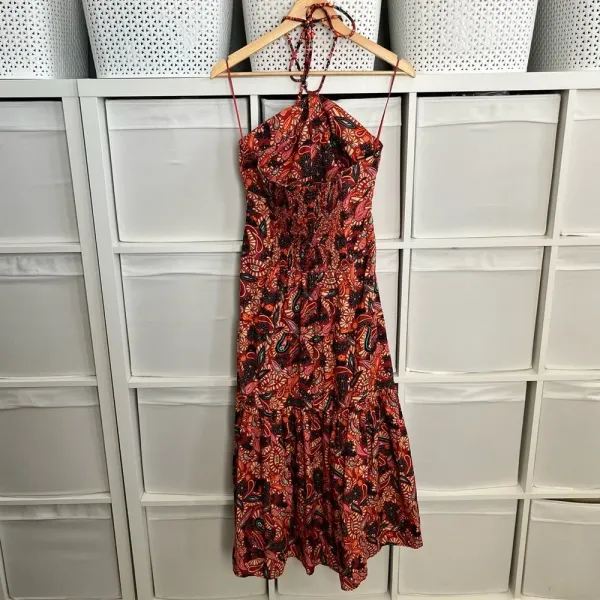 Revolve House of Harlow 1960 Paisley Floral Halter Maxi Dress - Image 5