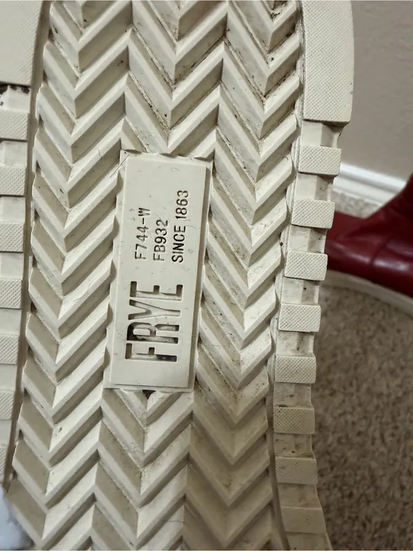 FRYE Gia Lug Zip Leather Bootie Sneaker Red Clay 9.5 - Image 11