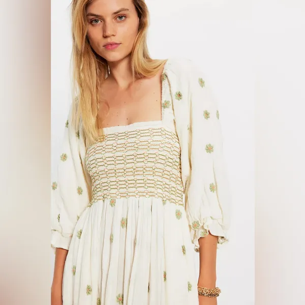 Free people Dahlia Embroidered Maxi Dress - Image 3
