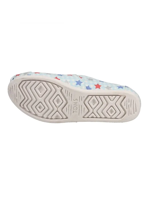 TOMS nwt 7.5 Womens Alpargata Stars Slip On Flats Casual Shoes patriotic - Image 5