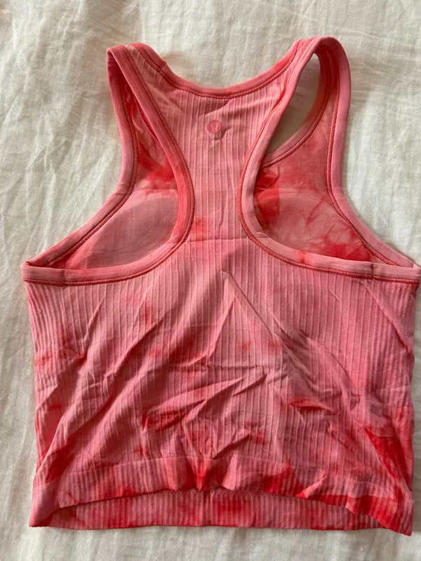 Lululemon Ebb to Street Cropped Racerback Tank Top - Image 4
