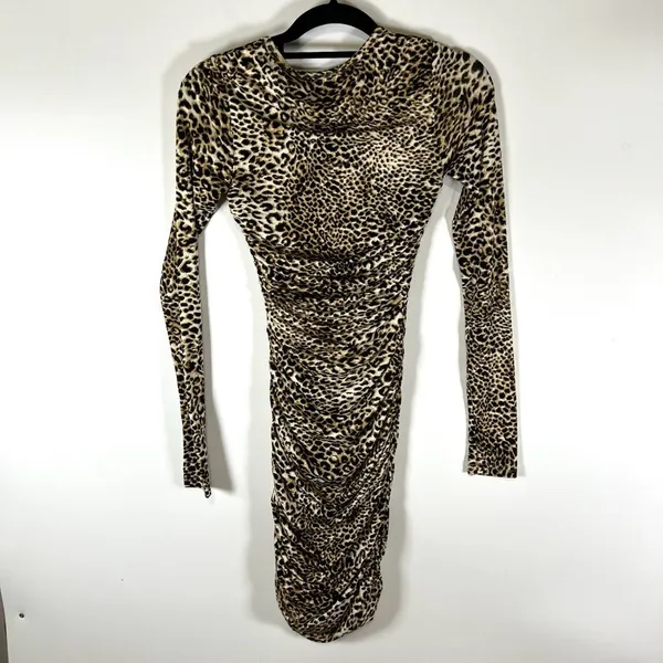 SNDYS x Revolve Skin Leopard Bodycon Maxi Dress Size XS Sexy Designer‎ Going Out - Image 6