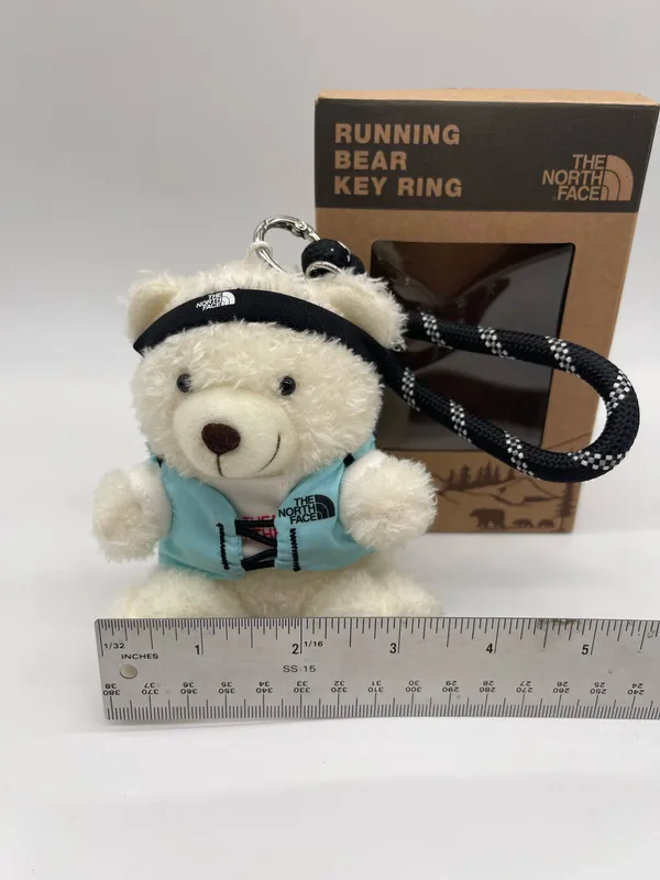 NWT The North Face Korea White Label Running Bear Keyring - Image 4