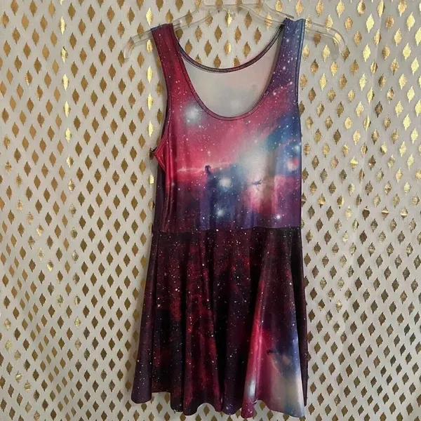 Galaxy dress skater a line size M - Image 3