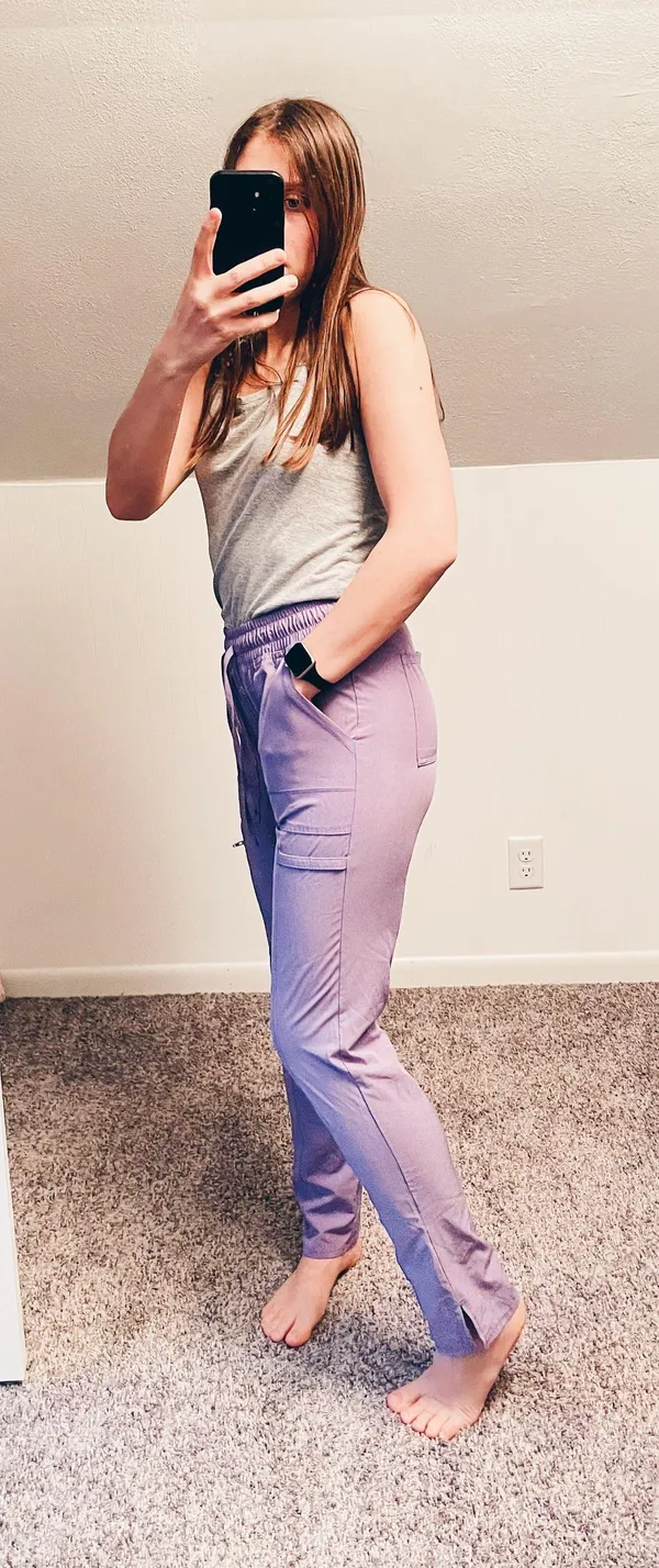 Scrub Star Purple Pants- Size XS  - Image 6