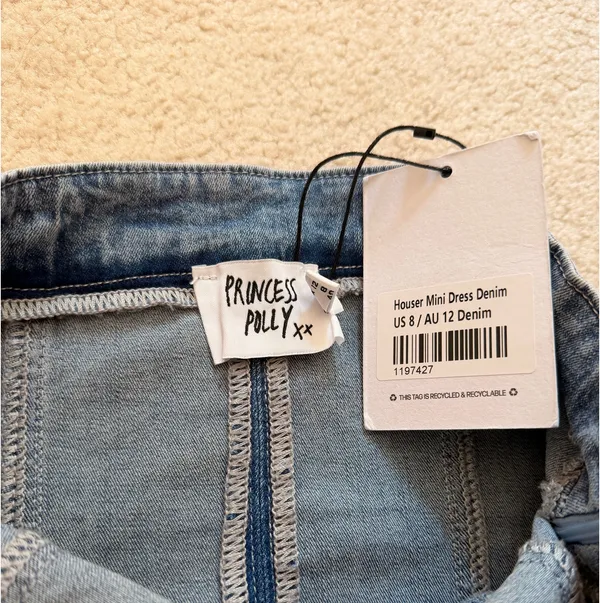 Princess Polly Denim Dress Mini Houser - Image 3