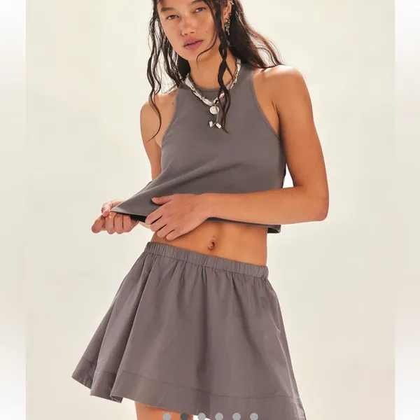 FREE PEOPLE Milani Set in Smoked Pearls size Small‎ NWT Sold as Skirt and Top - Image 2