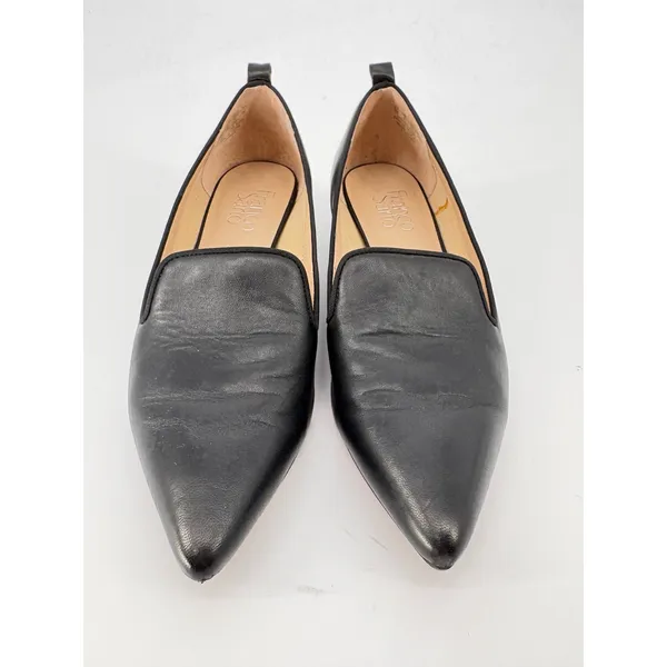 Franco Sarto Vianna Loafer Pump Womens 8 Black Leather Pointed Toe Block Heel - Image 10