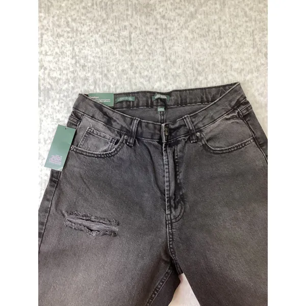 Wild Fable Womens High-Rise Tapered EasyRigid Distressed Jeans Black Size10 28L. - Image 2