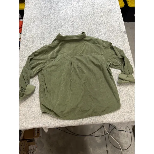 Alpine Design Womens XL Corduroy Button Down Shirt Olive Haze Green ADW24301 NWT - Image 5