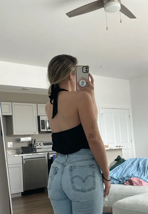 Black Halter Bodysuit  - Image 2