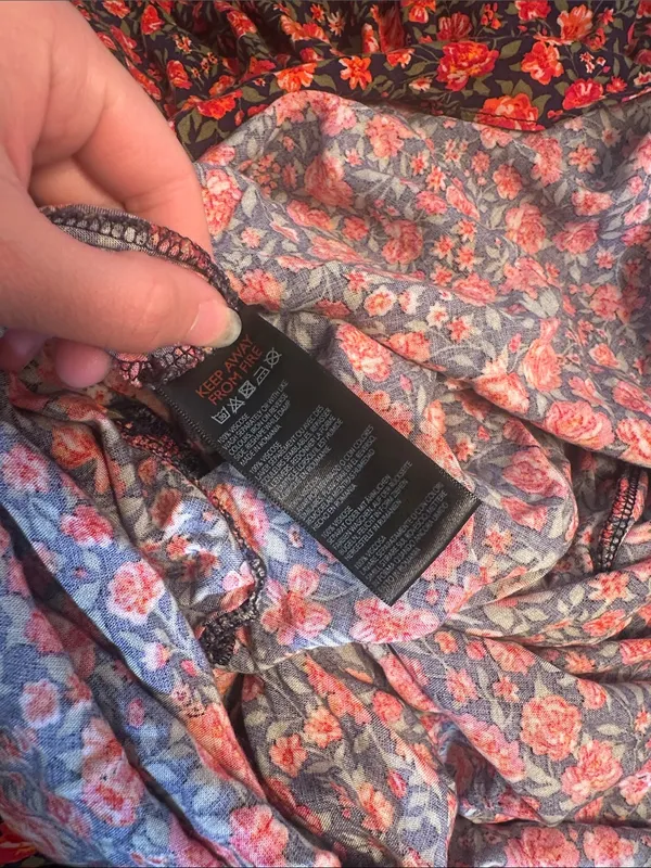 Urban Outfitters Archive Black and‎ Red Roses Maxi Slip Dress - Image 5