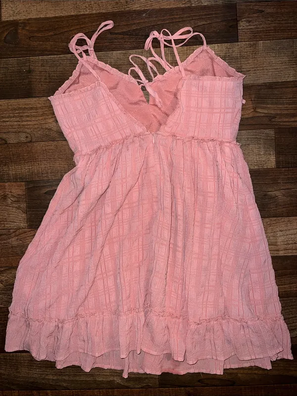 Forever 21 Pink Tie-Shoulder Mini Sundress - Image 4