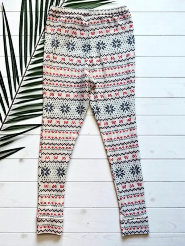 Adore Me Fair Isle Thermal Pajama Set Medium NWT/NWOT Holiday Waffle Knit - Image 10