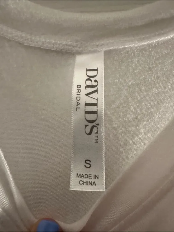 White David’s Bridal "Fiancé" Sleeveless Tank Top Size Small - Image 4