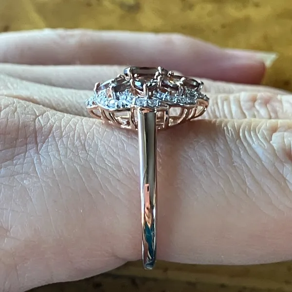 Color Changing Garnet Moissanite Sterling Silver Ring Size 9 Brown - Image 4